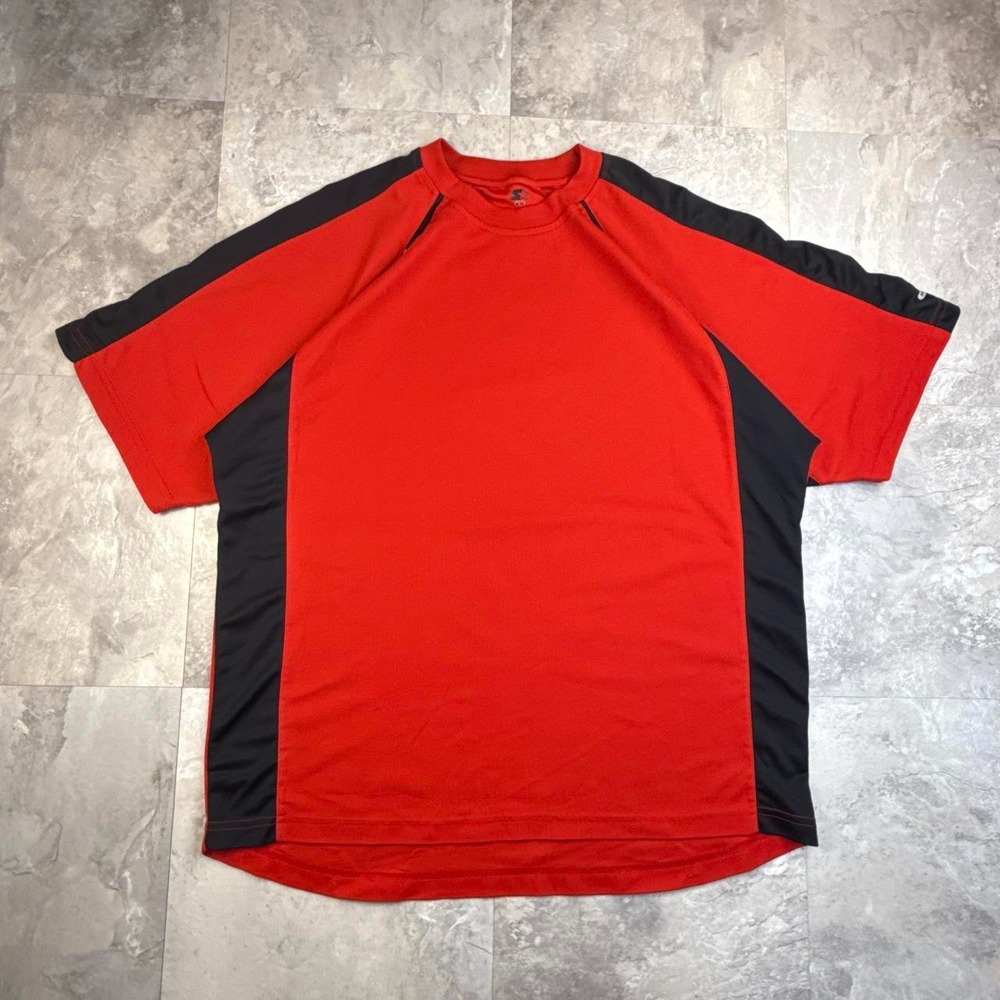 Vintage red and black starter athletic T shirt size large